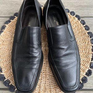 Men's Bruno Magli RAGING LEATHER SLIP-ON - BLACK LEATHER